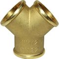 Maestrini Brass Equal Y Fitting (Female Ports / 1-1/2" BSP)