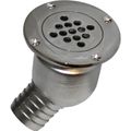 Seaflow Stainless Steel 316 Round Cockpit Drain (40mm ID Hose)