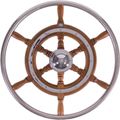 Stazo Type 03 Wooden Steering Wheel with Stainless Steel Rim (500mm)