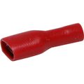 AMC Red Fully Insulated Female Spade Terminal (6.3mm x 0.8mm, 50 Pack)