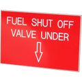 Fuel Shut Off Valve Label (75mm x 50mm)