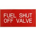 Fuel Shut Off Valve Label (50mm x 25mm)