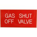 Gas Shut Off Valve Label (50mm x 25mm)