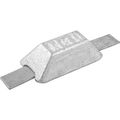 MG Duff ZD75 Straight Zinc Hull Anode for Salt Waters (0.5kg, Weld On)