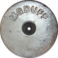MG Duff AD55 Disc Shaped Aluminium Hull Anode (Salt / Brackish, 2.8kg)