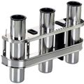 Osculati Stainless Steel Fishing Rod Holder for 3 Rods (Wall Mount)