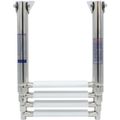 Osculati Stainless Steel 4 White Step Telescopic Ladder (1156 x 394mm)