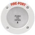 White Fire Port for Fire Extinguishers (45mm Cutout, 68mm OD)