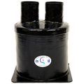 Centek Low Capacity GRP Exhaust Waterlock (Top In - Top Out / 60mm)