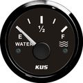 KUS Water Level Gauge with Black Stainless Bezel (Euro Resistance)
