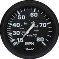 Faria Beede Speedometer in Euro Black Style (Mechanical Pitot / 80MPH)