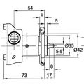 Jabsco Engine Cooling Pump 29460-1631 (20mm Hose / Flange Mount)