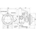 Jabsco 51200-2011 Bronze Clutch Pump (Manual, 1-1/2" BSP, Single A/B)