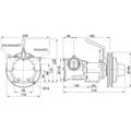 Jabsco 51270-2011 Bronze Clutch Pump (Manual / 2" BSP / Single A or B)