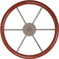 Vetus KW38 Wooden Rimmed Marine Steering Wheel (380mm)
